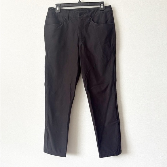 Lululemon Black Stretch Straight
Leg Mid Rise Pants Size 30 - Picture 9 of 12